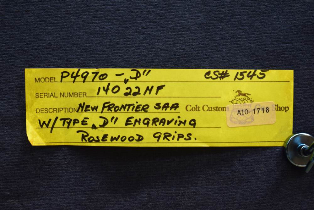 Colt New Frontier S.A.A |Class "D" Engraving|.44-40|-img-38