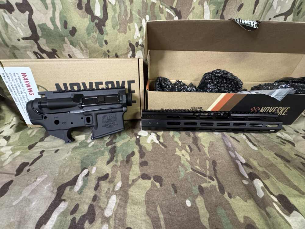 Noveske N4 Chainsaw Receiver Set with NSR Skinny 13.5" G2 Rail -img-0