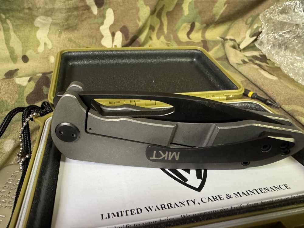 Medford Knife & Tool On Belay D2 PVD Knife NIB-img-2