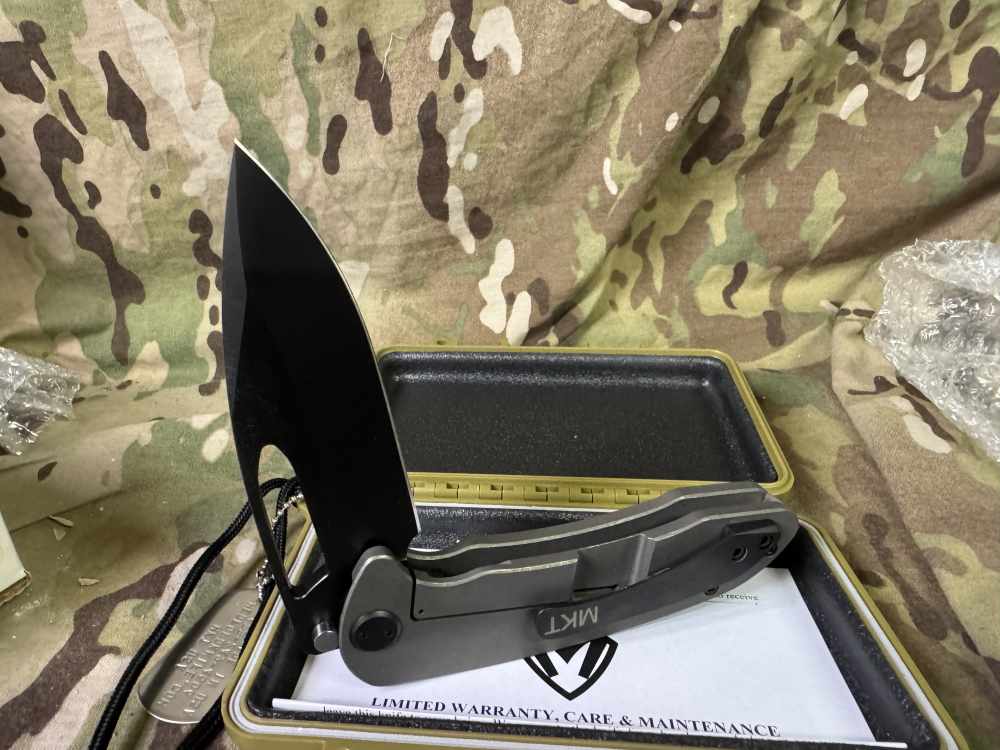 Medford Knife & Tool On Belay D2 PVD Knife NIB-img-1