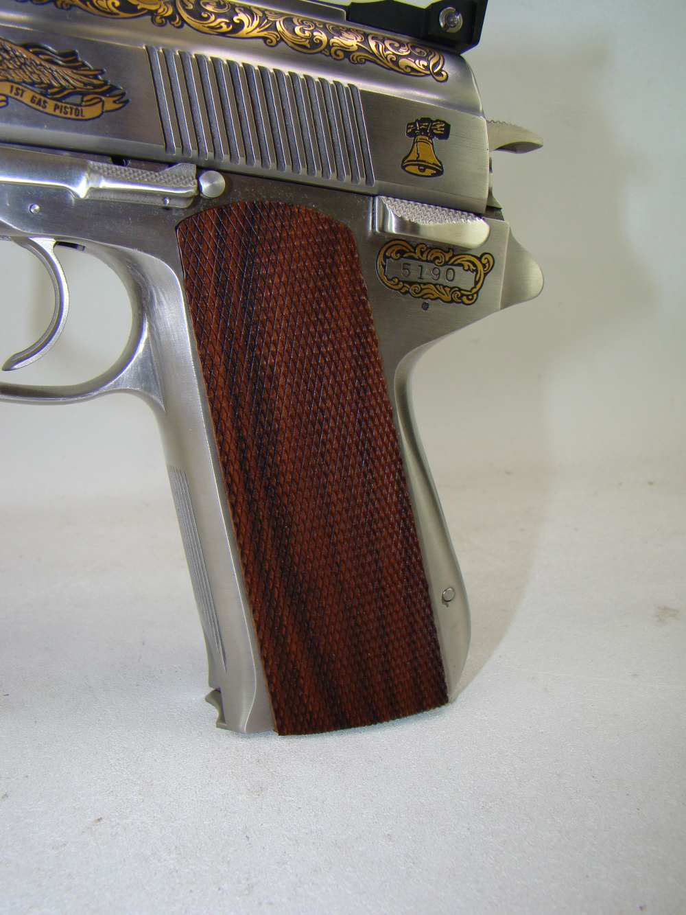 Wildey 45 Win Mag Gold Engraved-Unfired-img-10