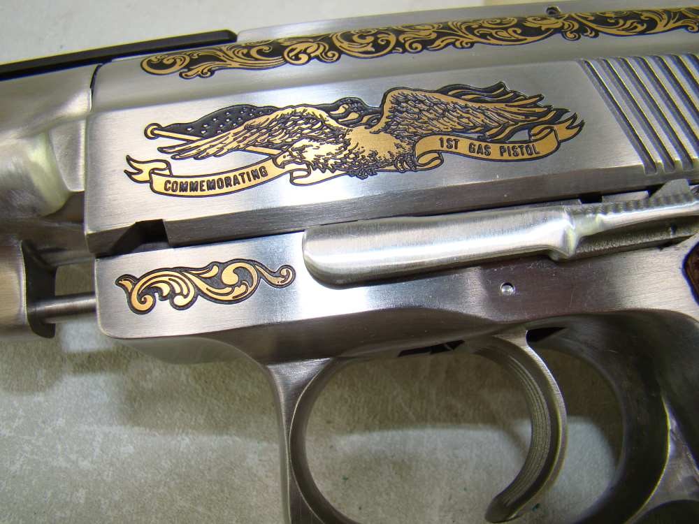 Wildey 45 Win Mag Gold Engraved-Unfired-img-12