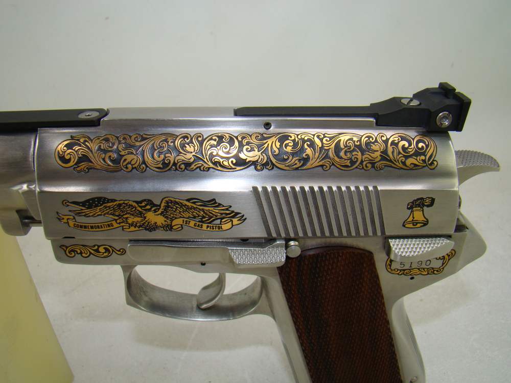 Wildey 45 Win Mag Gold Engraved-Unfired-img-2