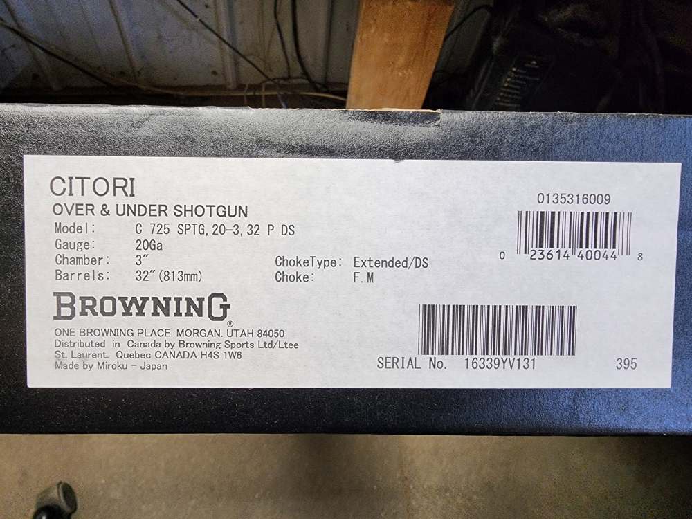 PICS! NEW BROWNING CITORI 725 SPORTING 20 GA 32" PORTED WALNUT 32 SHOTGUN-img-1