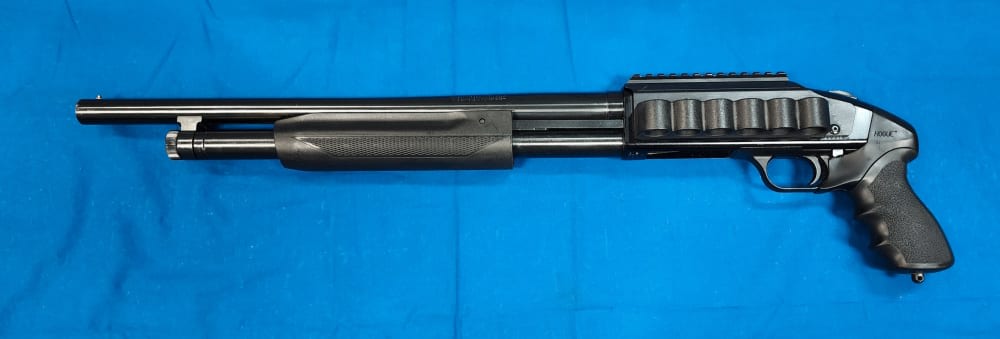 MOSSBERG 500 12GA 18.5" HOME DEFENSE PUMP-ACTION, EXC COND-img-0