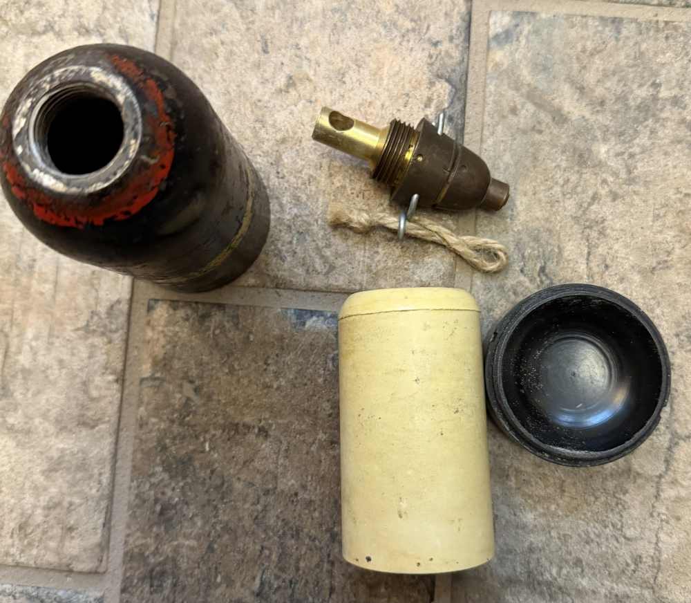 Nice original Japanese knee mortar HE type 89 ww2-img-7