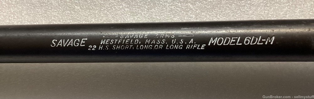 SAVAGE 6DL-M 22LR BARREL ASSEMBLY W/FRONT & REAR SIGHTS, OUTER TUBE -img-1