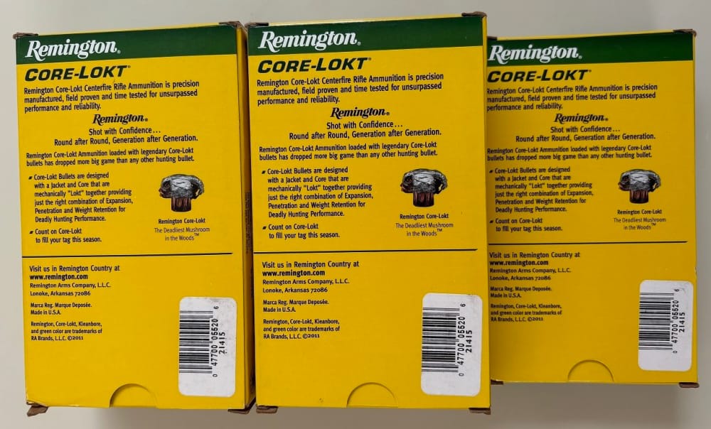 Remington .30-06 Core-Lokt PSP 165 gr  Brass Case 100 Rounds R3006B-img-2