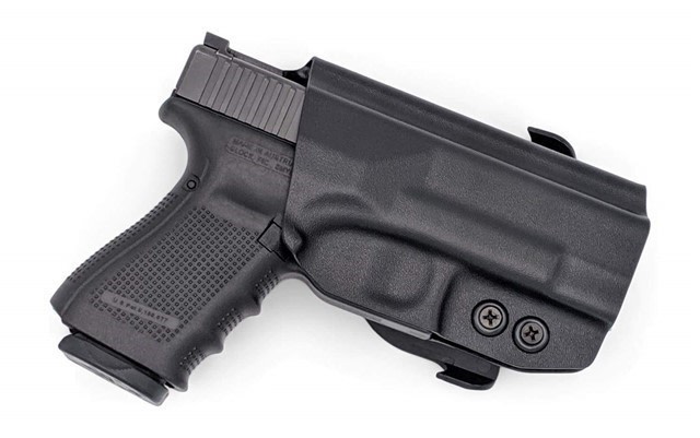 Paddle Holster fits: Glock 17 19 19X 26 31 32 33 34 45 47 49 Black / Right -img-1