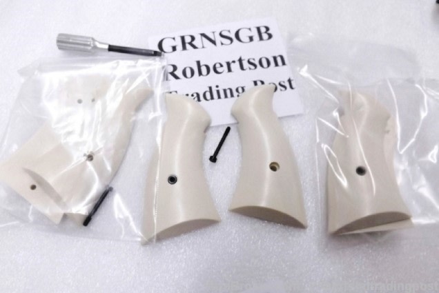 S&W N Square Revolvers 25 28 29 629 Gray Ivory Ajax 19L type Magna grips -img-13