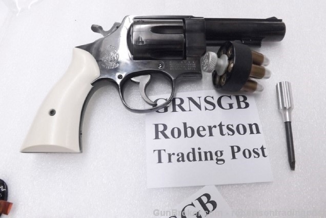 S&W N Square Revolvers 25 28 29 629 Gray Ivory Ajax 19L type Magna grips -img-10