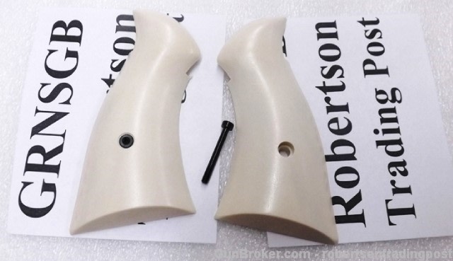 S&W N Square Revolvers 25 28 29 629 Gray Ivory Ajax 19L type Magna grips -img-1
