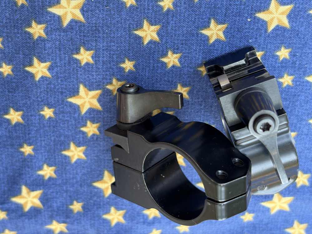 Talley Quick Detachable 1" Scope Rings-STEEL Medium-img-3