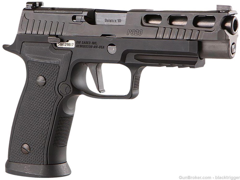 Sig P320 AXG Pro 9mm 4.7" 17+1 Hogue G10 Grips Black Optic Ready Pro Cut NS-img-4