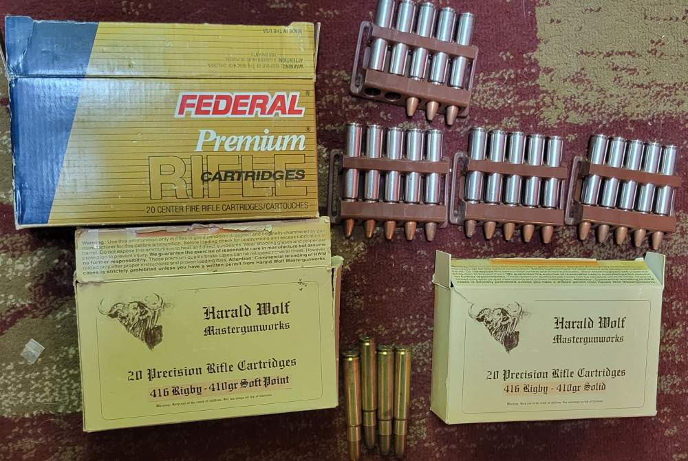 42 rds .416 Rigby 400gr Trophy Bonded Federal Premium Safari Harald Wolf-img-0
