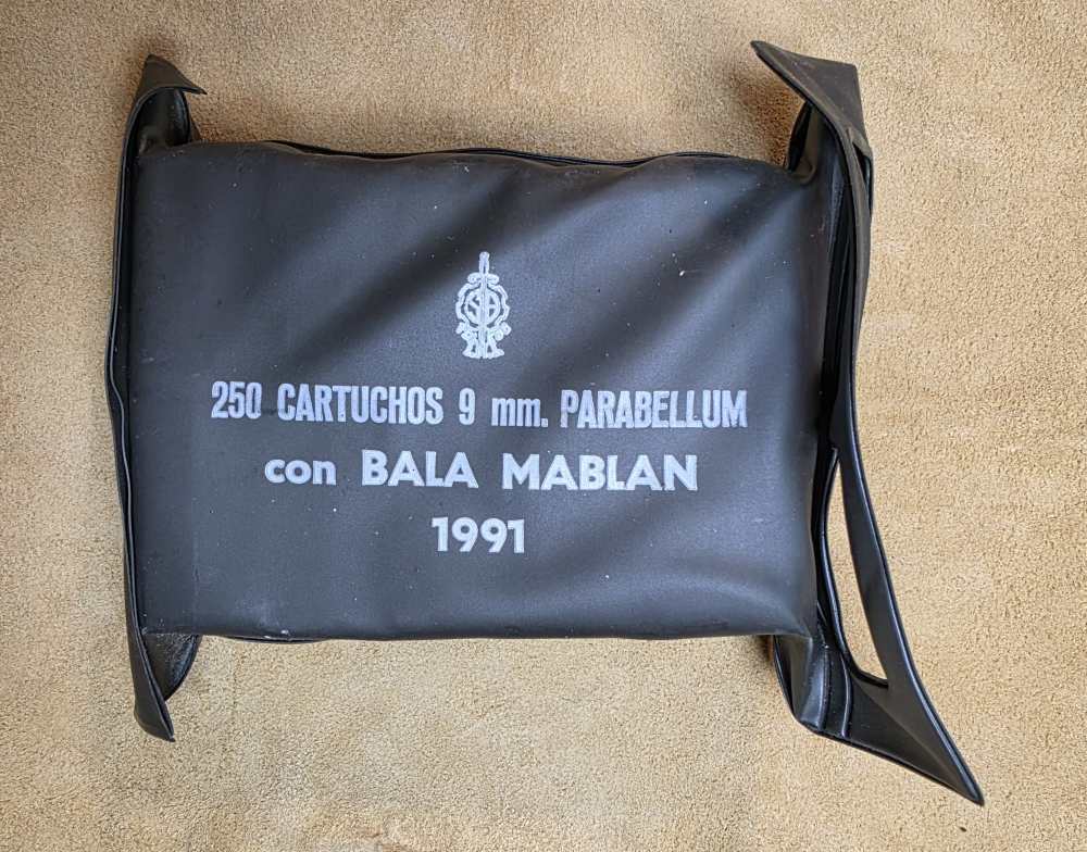 250rd 9X19 Battle Pack Spanish Santa Barbara 9mm Mablan Police Bullet 1991-img-0