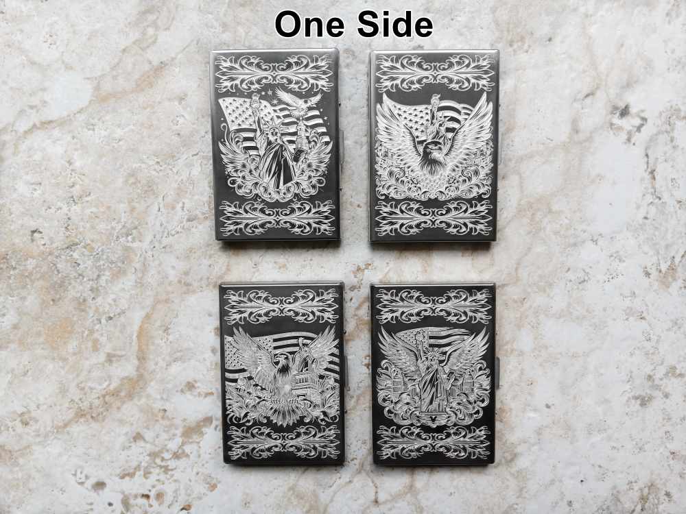 Card Holder Wallet RFID US Independence Freedom Liberty St Steel Case CL1-img-4