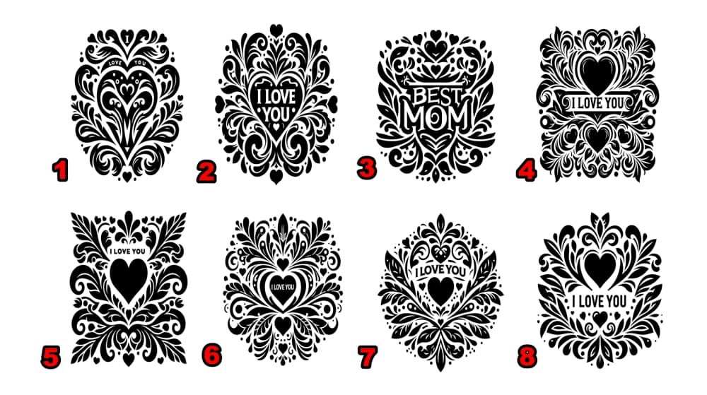 Card Holder Wallet RFID I Love You Stainless Steel Case Floral Monogram 1-8-img-1