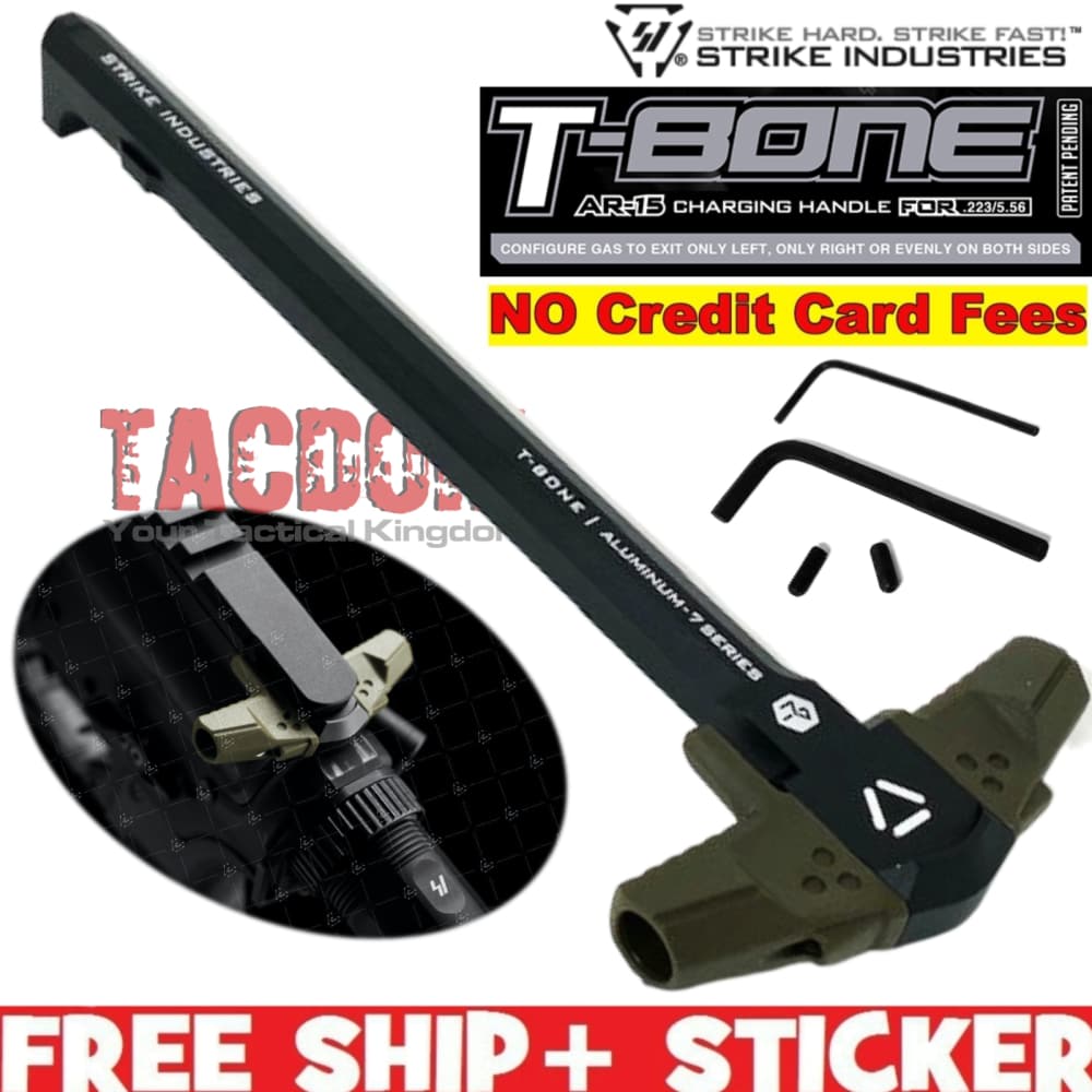 Strike Industries AR15 T-BONE Charging Handle Ambi Latchless OD Modular AR-img-0