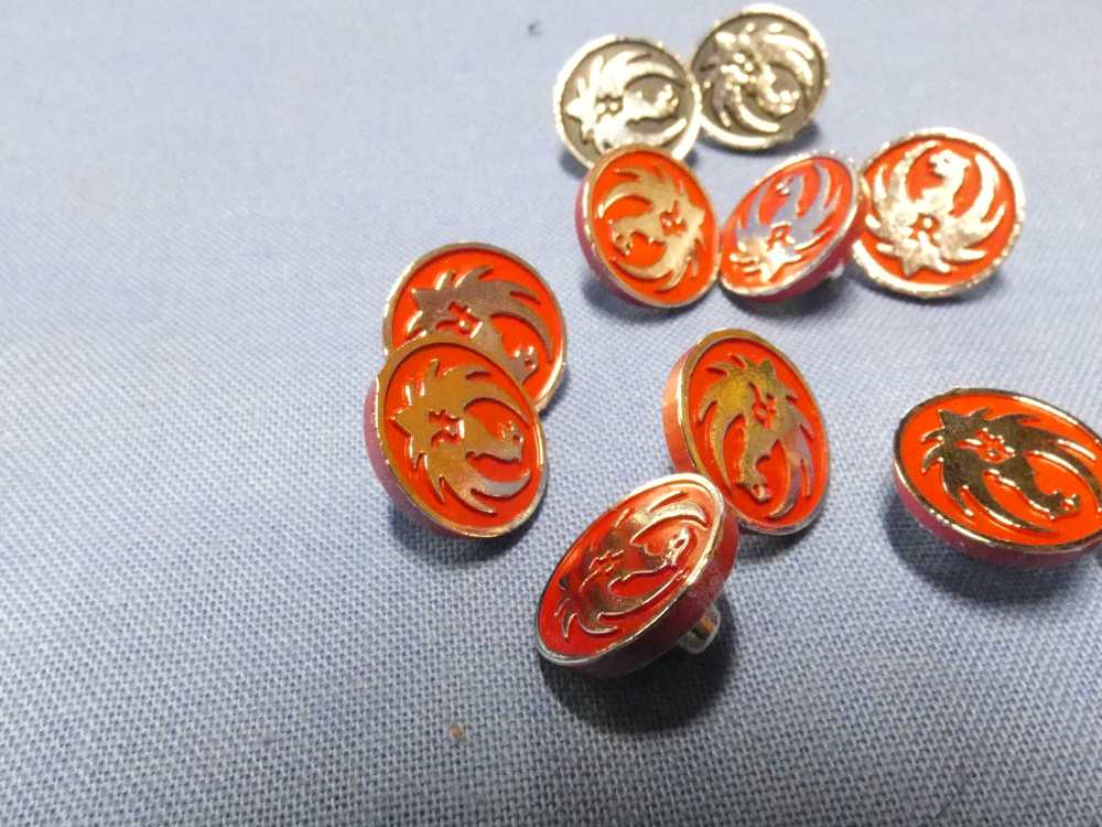 12-FACTORY OEM RUGER RED & BLACK MEDALLIONS -img-2