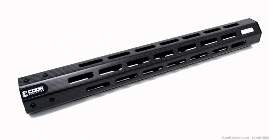 CODA Lightning Carbon Fiber Handguard 15" AR15 Rail black-img-1
