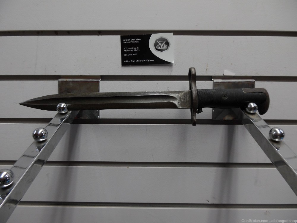 WWII usgi afh 1903 or 03A3 or garand bayonet & scabbard-img-1