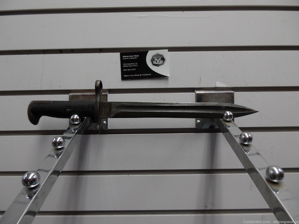 WWII usgi afh 1903 or 03A3 or garand bayonet & scabbard-img-0