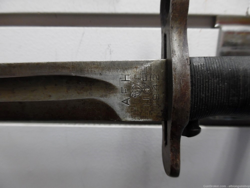 WWII usgi afh 1903 or 03A3 or garand bayonet & scabbard-img-2