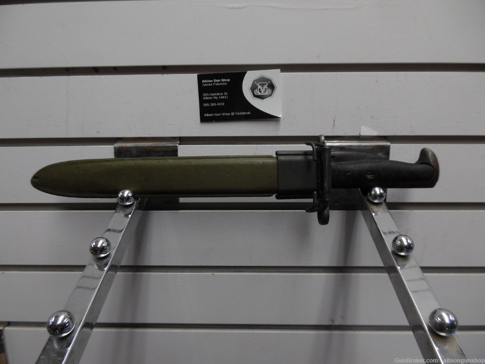 WWII usgi afh 1903 or 03A3 or garand bayonet & scabbard-img-6