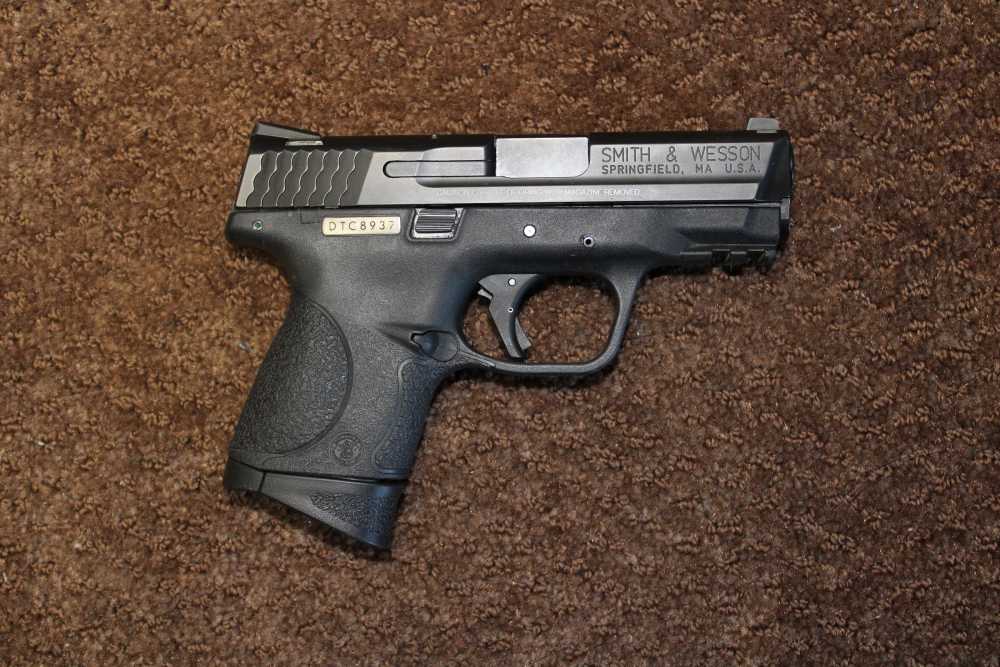smith & wesson  m&p40c 40 s&w stainless slide-img-0