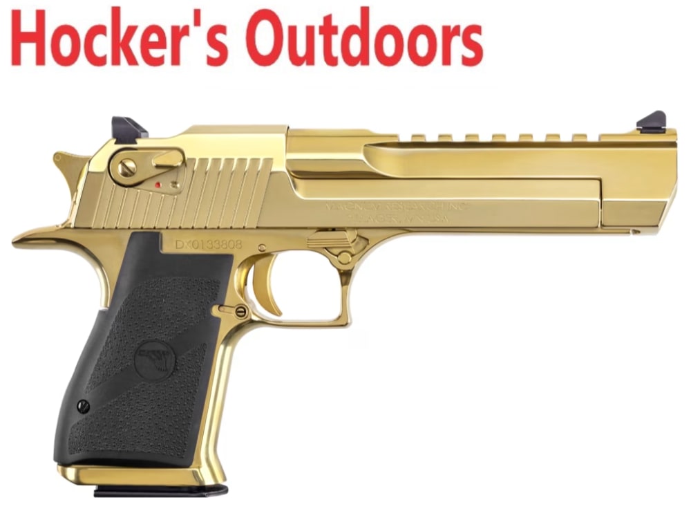 Magnum Research Desert Eagle Mark XIX 50 AE 7rd 6" Barrel Gold DE50ZNG-img-0