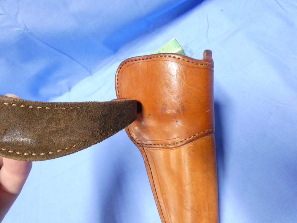 STRONG LEATHER HOLSTER FOR LARGE FRAME 4" DA REVOLVER S&W COLT 935 55-img-3