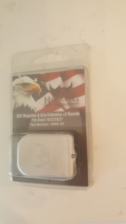 Henning Group EDC Magazine/Grip Extension +2 Rounds for Glock 43-9mm-img-1