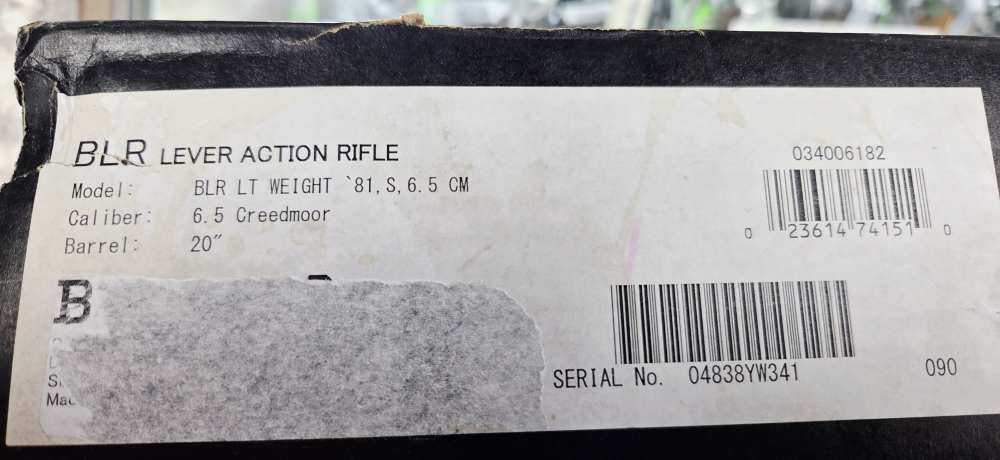 Browning BLR Lightweight 81 6.5 Creedmoor 4+1 20" Gloss Black Walnut -img-11