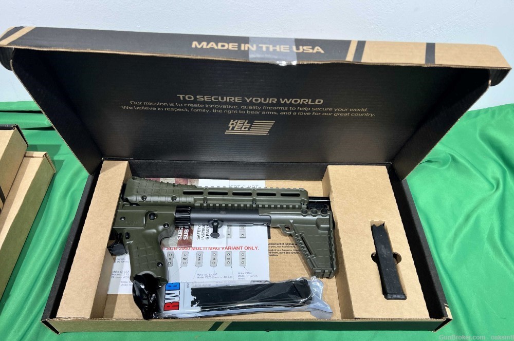 Kel Tec Sub2k 9mm Glock 17 gen2 green SUB2000 new-img-0