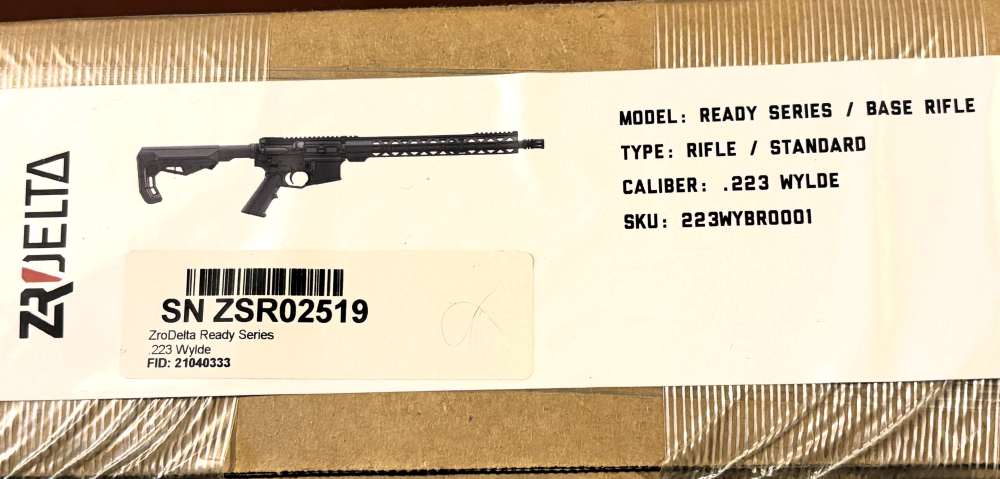 Factory New Zro Delta Ready .223 Wylde Rifle No Reserve!-img-10