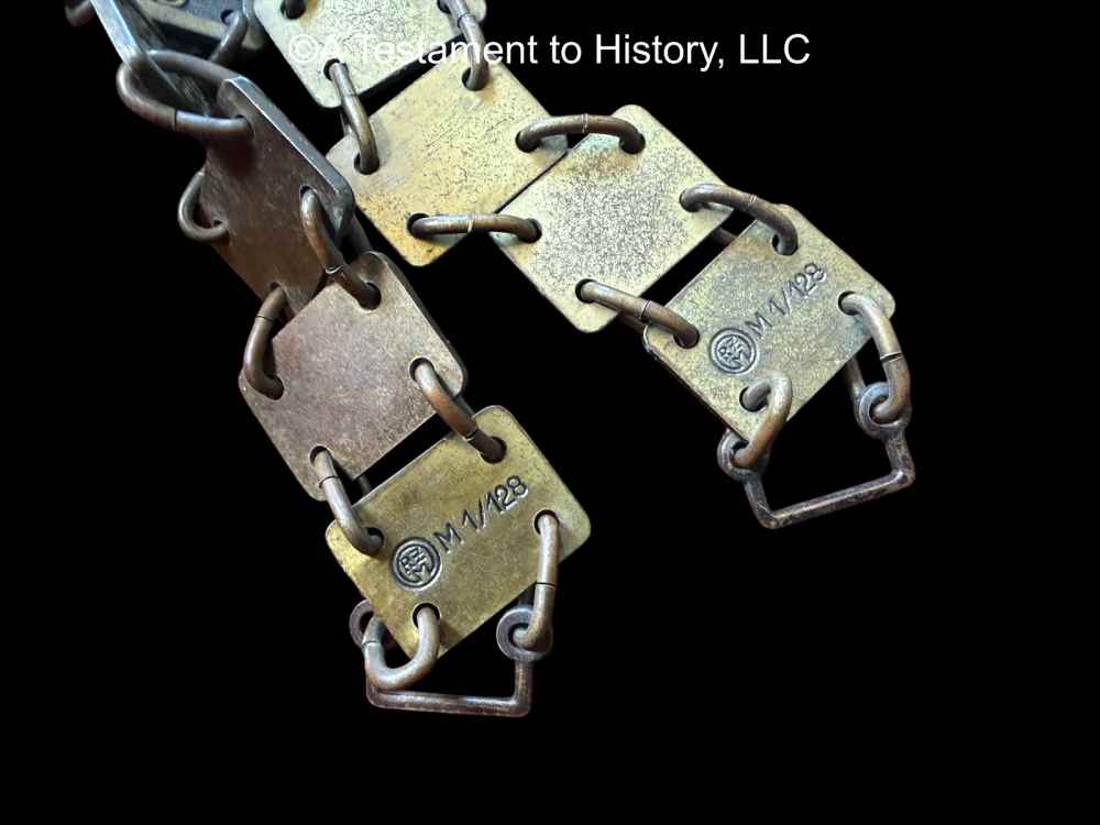 WWII GERMAN- NSDAP GORGET CHAIN- FULL RZM M1/128- ORIGINAL WW2-img-3