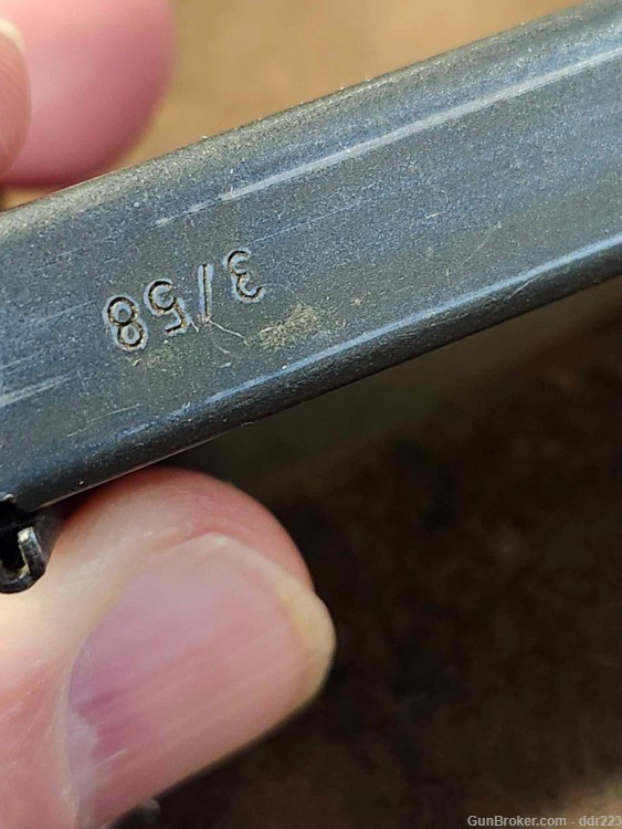 Original Walther P-38 8rd Pistol Magazine, Blued, 3/58 Production (DH188)-img-6