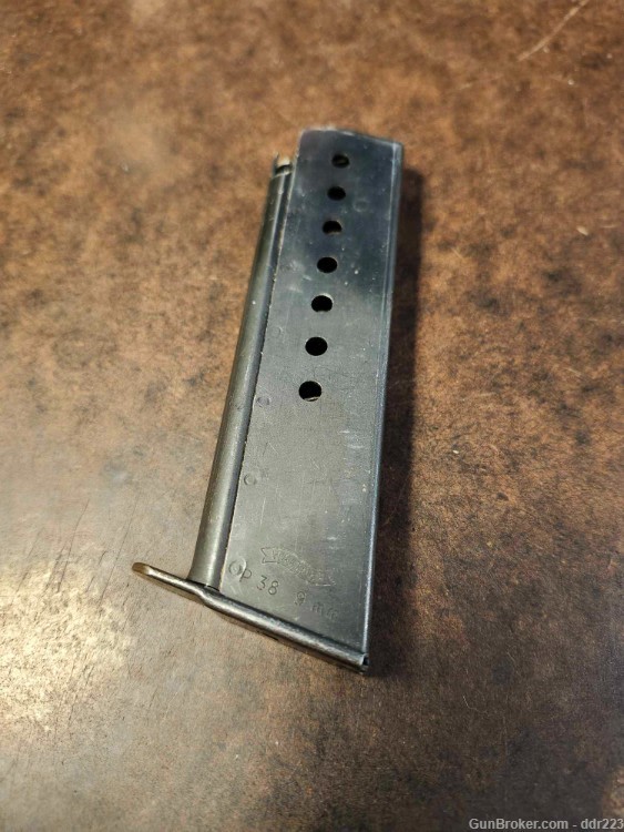 Original Walther P-38 8rd Pistol Magazine, Blued, 3/58 Production (DH188)-img-8