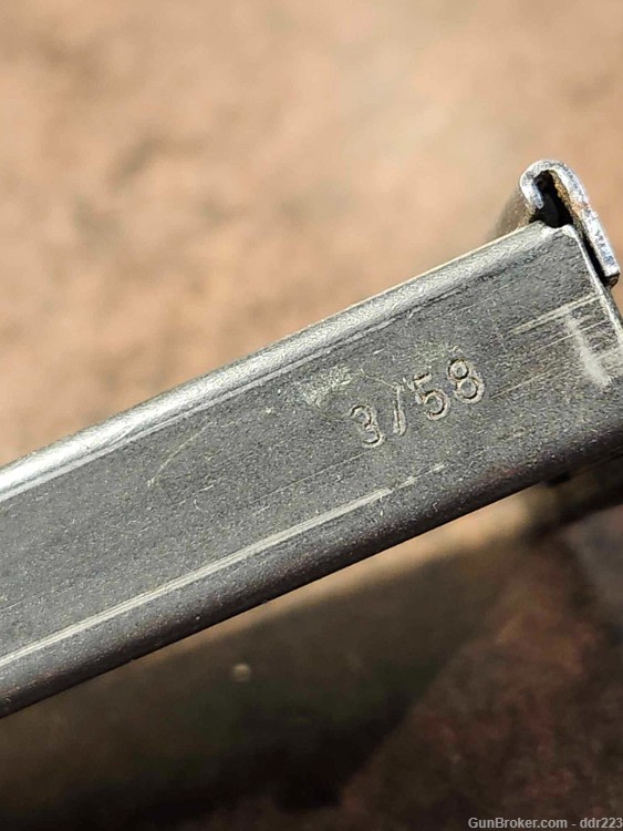 Original Walther P-38 8rd Pistol Magazine, Blued, 3/58 Production (DH188)-img-12