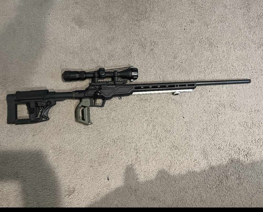 CZ .22 Varmint Precision Chassis MTR .22LR Rifle & Vortex Scope -img-0