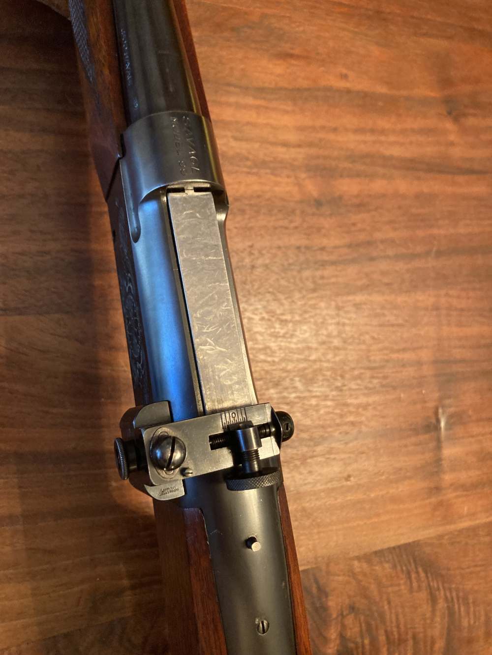 Savage M99K Deluxe .300 SAV Rifle Lyman 57SA Peep 1935 ENGRAVED Matching-img-22