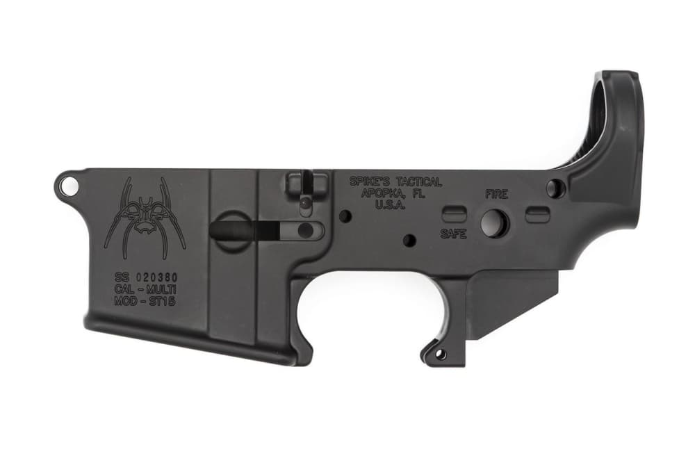 Spikes Tactical AR15 Spider Stripped Lower Receiver - FIRE/SAFE-img-0