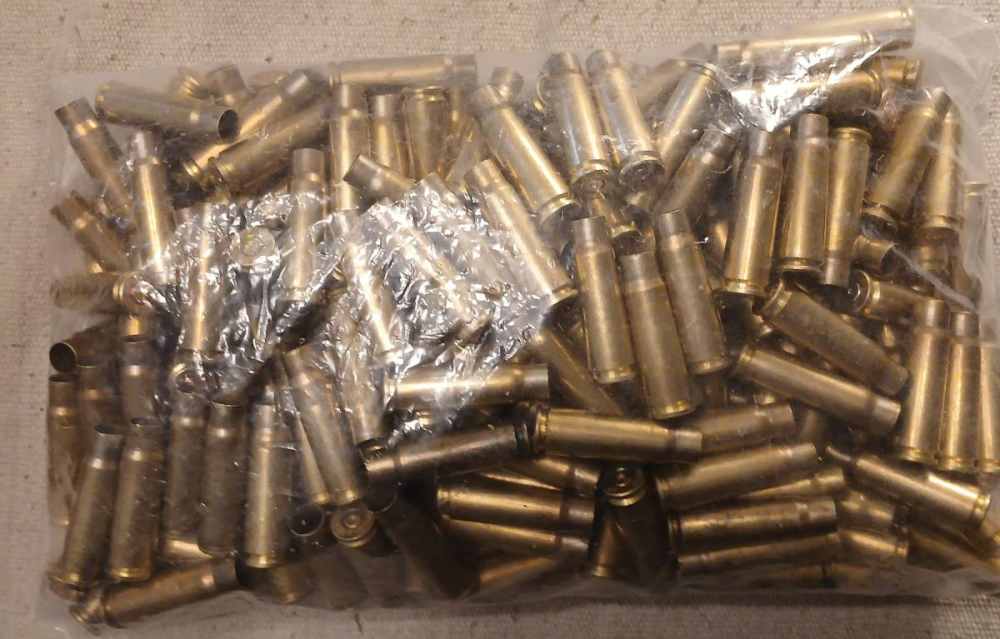 7.62x39 SKS Empty Brass 225+pcs range pickups No Berdan-img-0