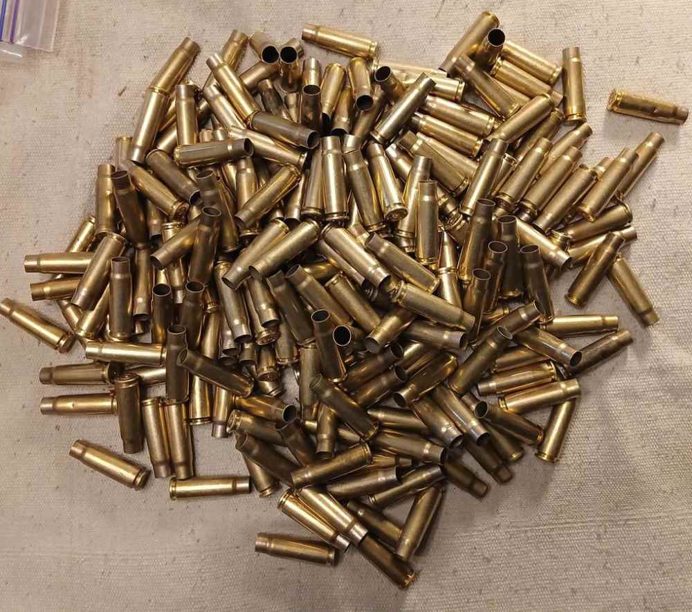 7.62x39 SKS Empty Brass 225+pcs range pickups No Berdan-img-1