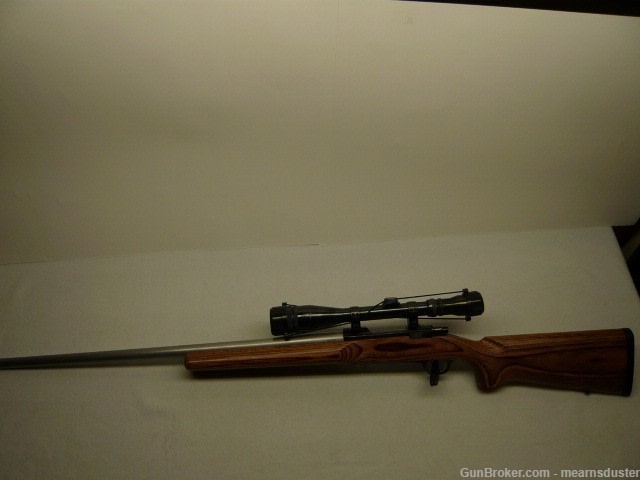 Ruger 77 MKII .223  Medium 26" Heavy SS Brown Laminate Stock-img-3