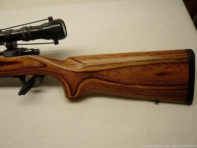 Ruger 77 MKII .223  Medium 26" Heavy SS Brown Laminate Stock-img-4