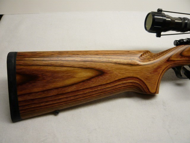 Ruger 77 MKII .223  Medium 26" Heavy SS Brown Laminate Stock-img-0