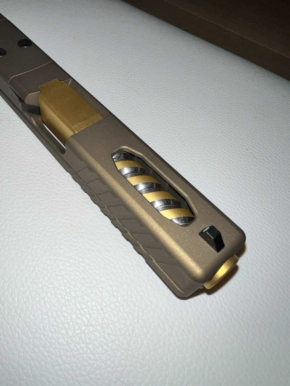G19 slide Glock Bronze Slide Twist Gold Barrel Complete-img-0