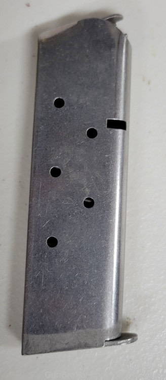Colt 1911 45acp 7rd stainless factory magazine used-img-0